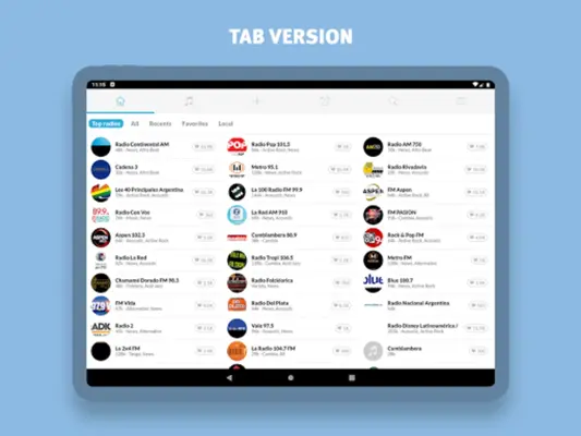 Radio Argentina android App screenshot 0